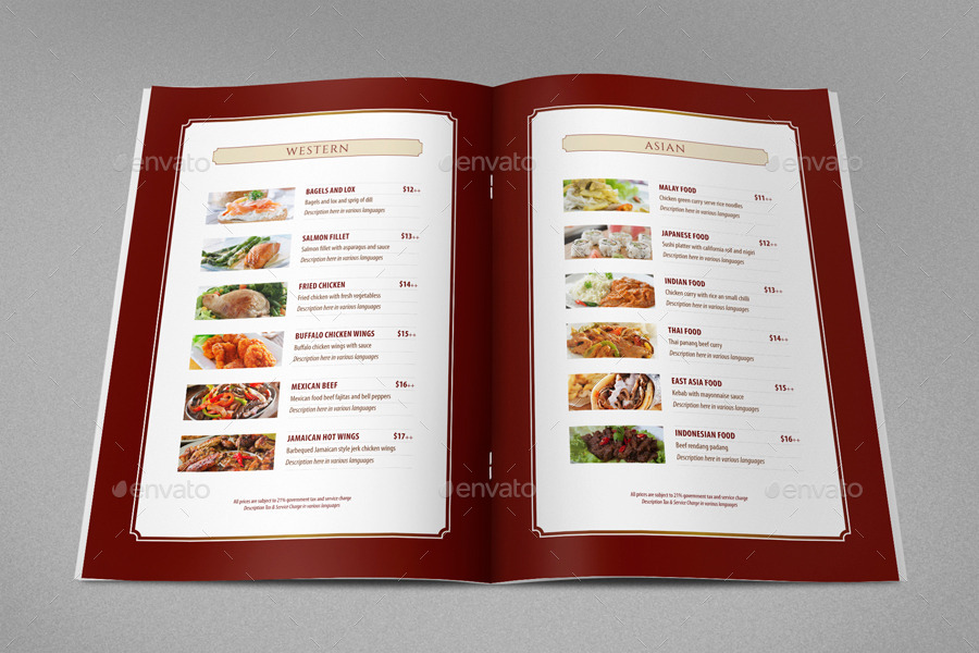Hotel Book Menu and Restaurant, Print Templates GraphicRiver